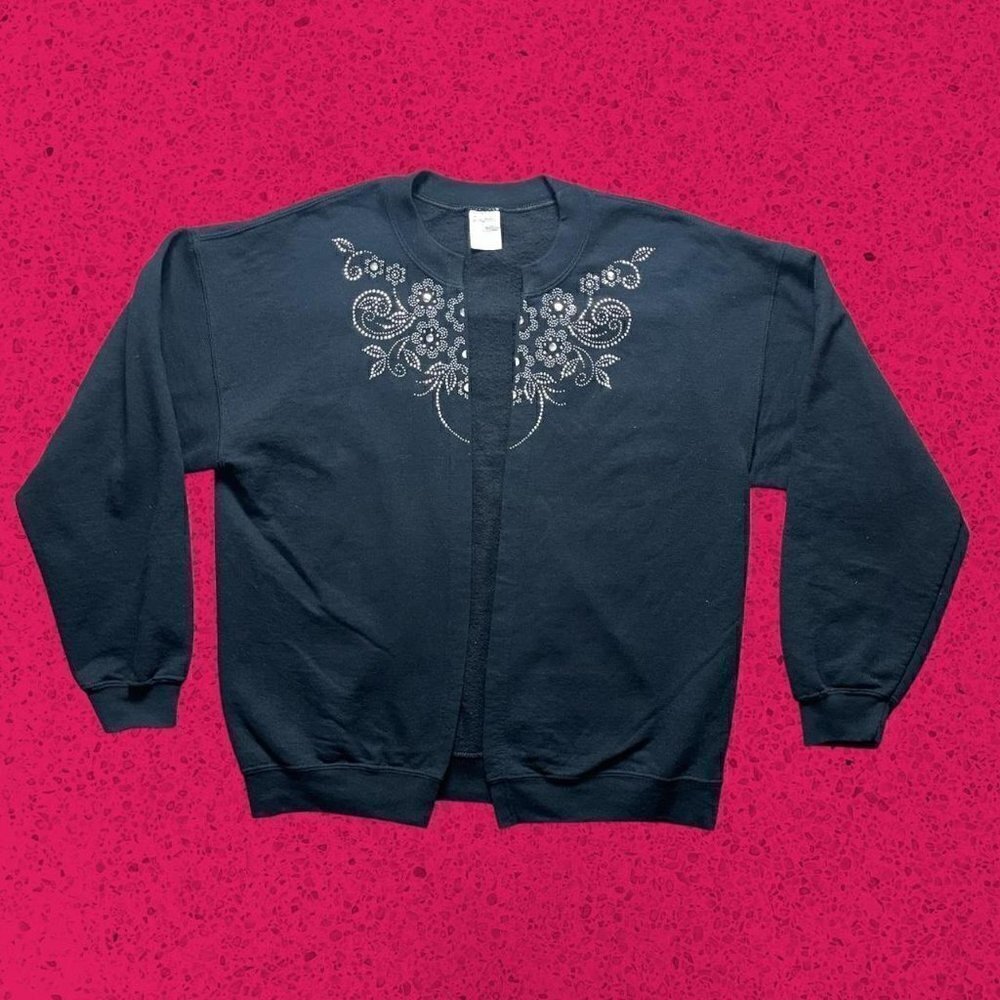 Vintage Grandma Cardigan Sweatshirt